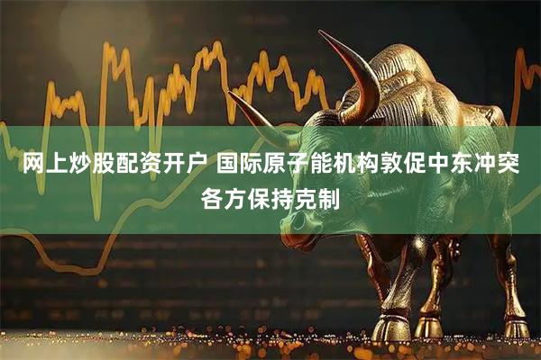 网上炒股配资开户 国际原子能机构敦促中东冲突各方保持克制