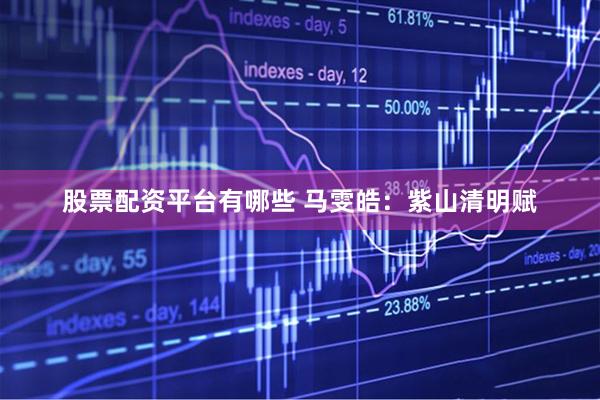 股票配资平台有哪些 马雯皓：紫山清明赋